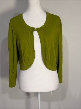 Dressbarn Olive Green Women's Cardigan Top